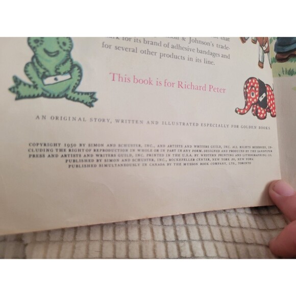 Little Golden Books #111 Doctor Dan The Band Aid Man 1st Edition NO BANDAIDS - Picture 4 of 6